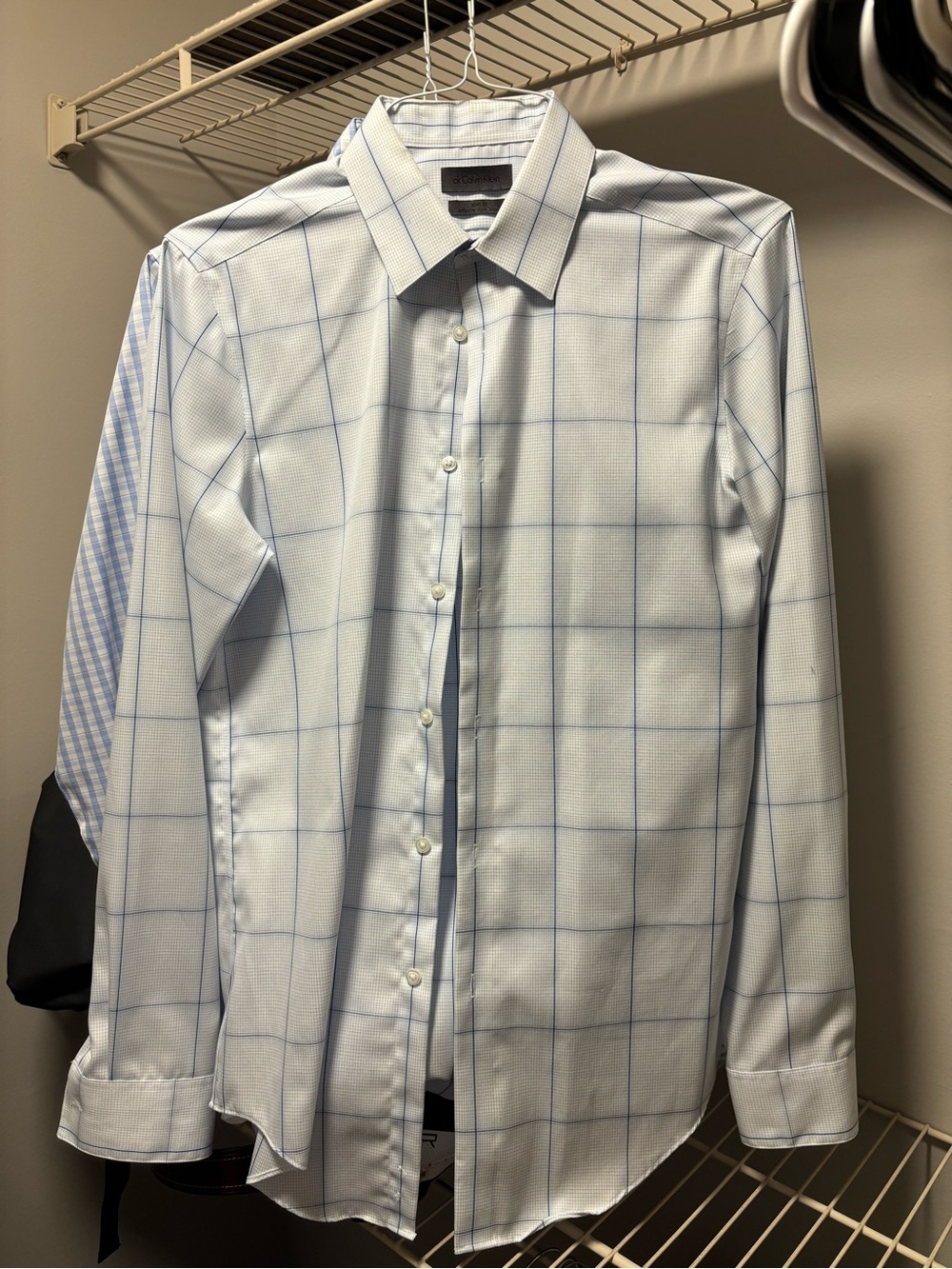 Men's Light Blue Calvin Klein Dress Shirt - Classic Fit